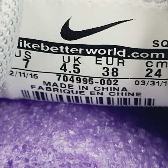 Nike Women's Wolf Gray Air Max 1 Ultra Moire Athletic Sneaker Size 7 - Picture 6 of 7